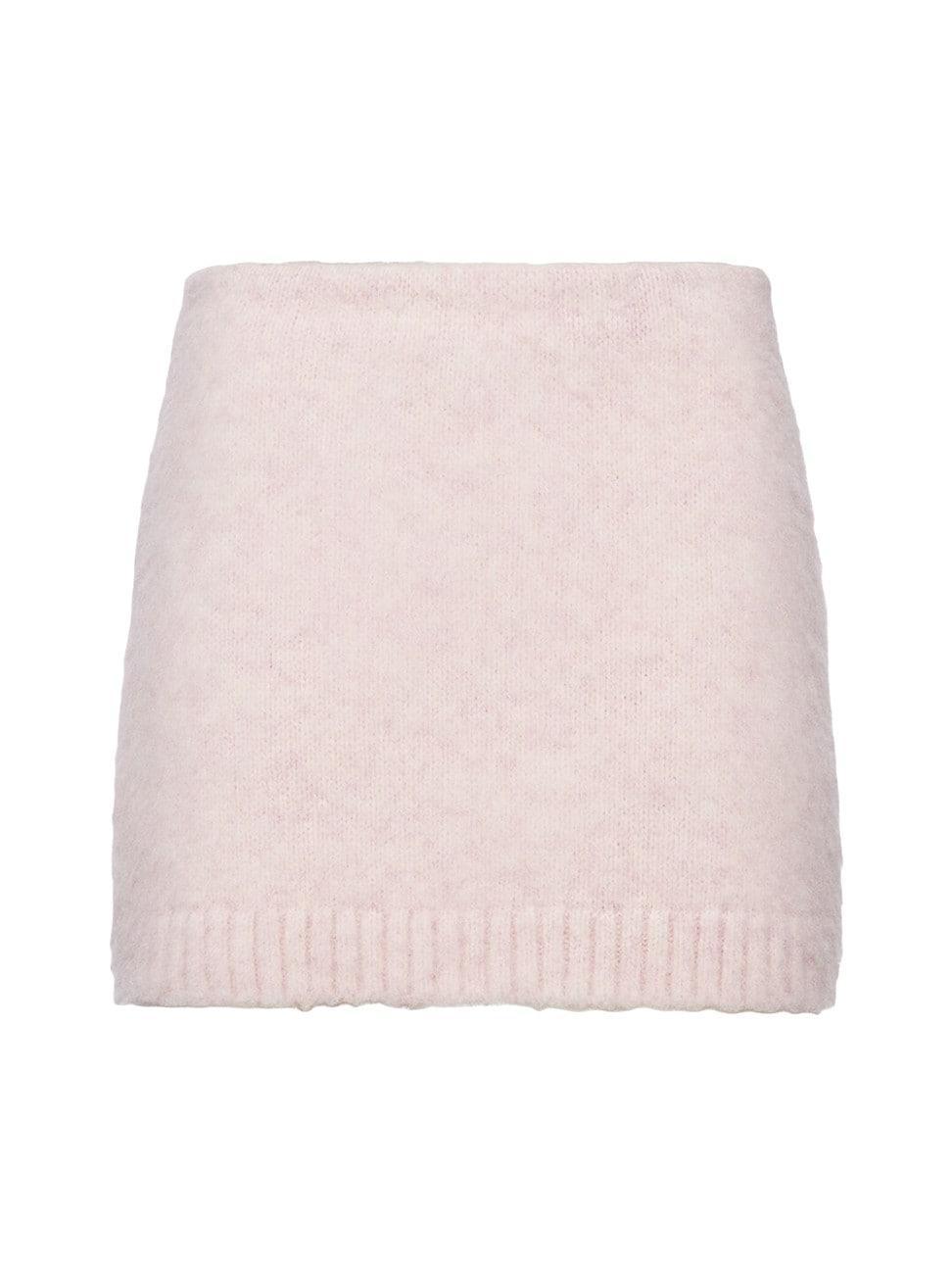 Womens Shetland Wool Mini Skirt product image