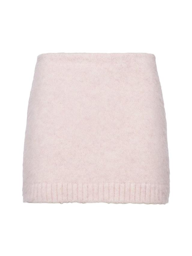 Womens Shetland Wool Mini Skirt Product Image