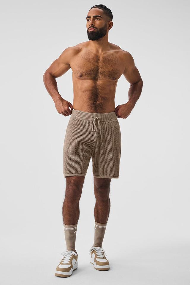 Open-Knit Short - Gravel Male Product Image