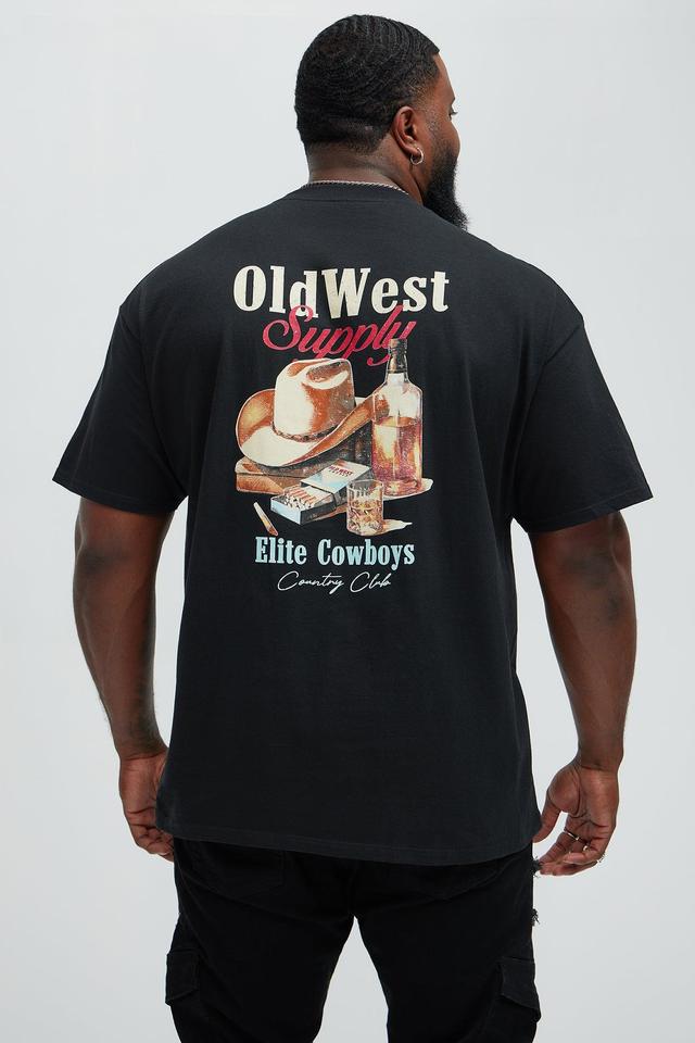 Cowboy Country Club Short Sleeve Tee - Black Product Image