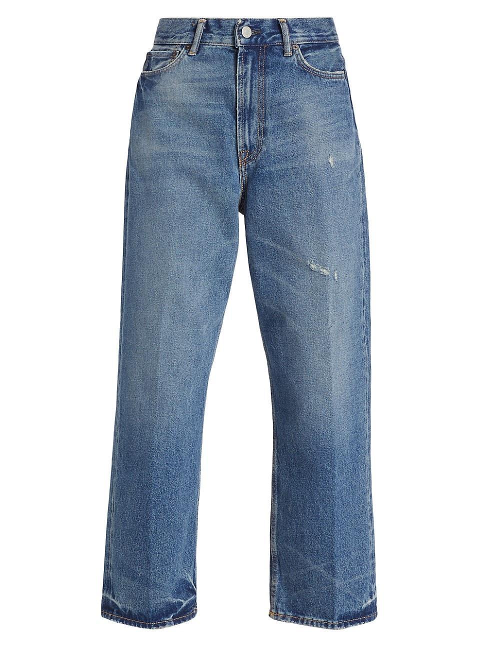 Womens 1993 Mid-Rise Cropped Straight-Leg Jeans product image