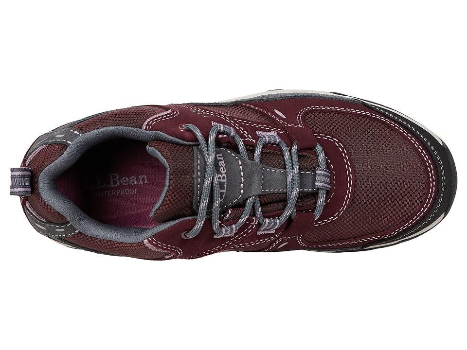 L.L.Bean Trail Model Hiker 4 Water Resistant Low (Burgundy/Light Rosewood) Women's Shoes Product Image