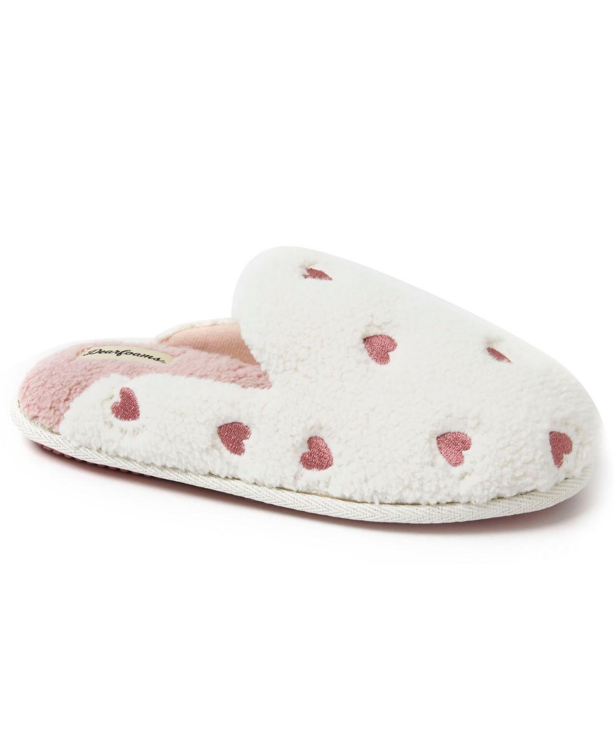 Dearfoams Womens Heart Scuff Slipper Product Image