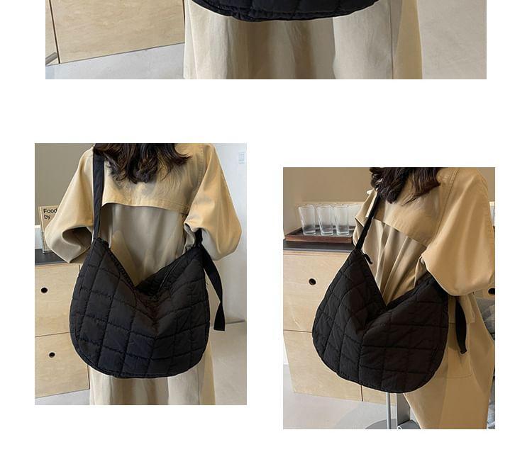 Plain Quilted Crossbody Bag Product Image