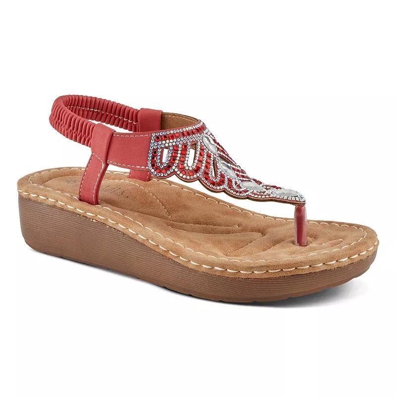 Patrizia Toshira Womens Crystal Wedge Sandals Product Image