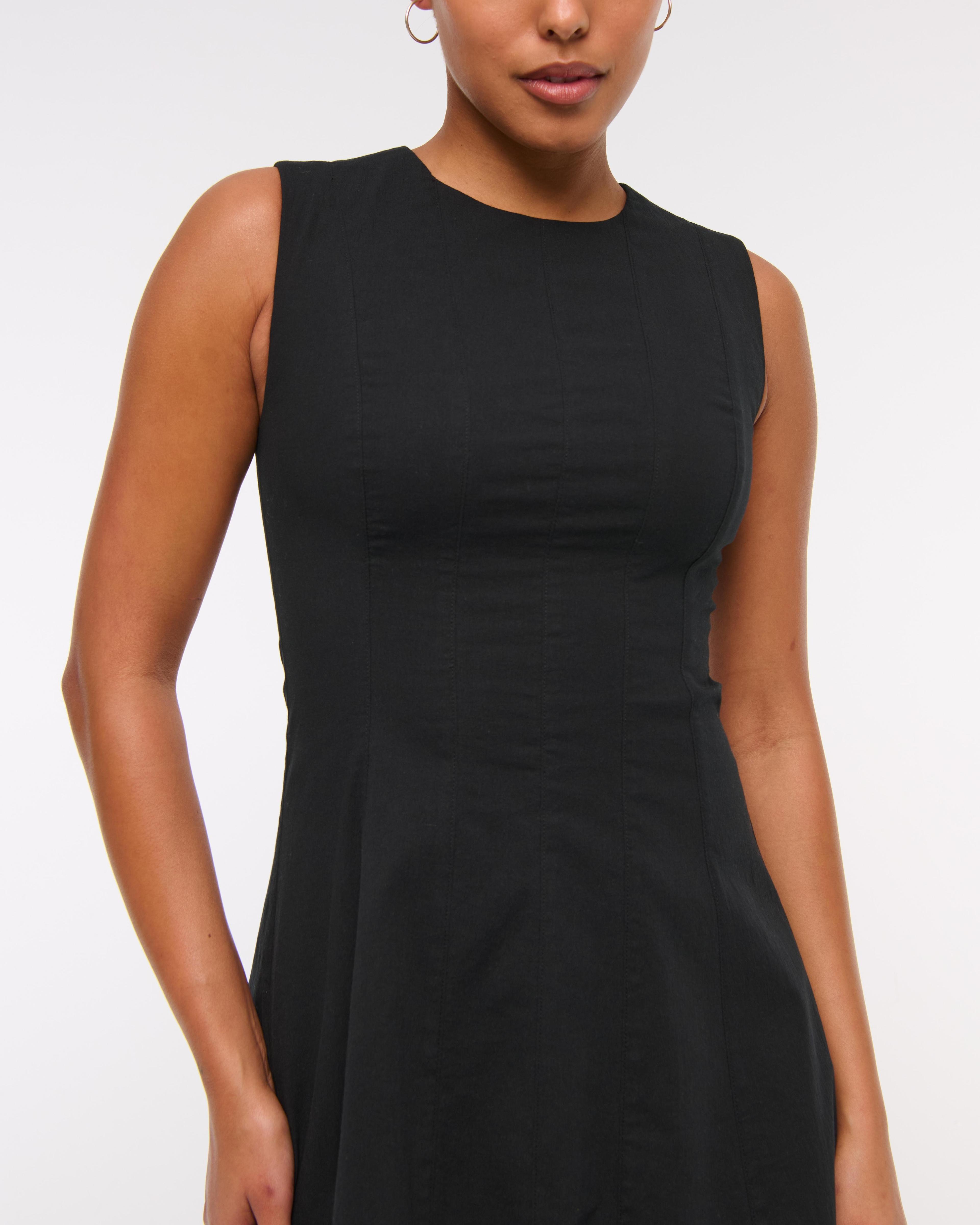 The A&F Mila High-Neck Mini Dress Product Image