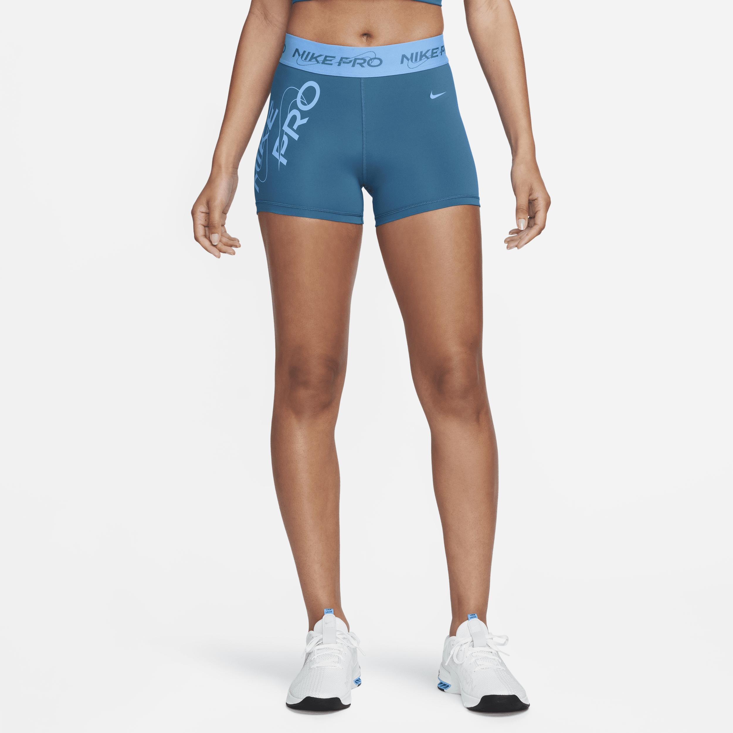 Womens Nike Pro Mid-Rise 3 Graphic Shorts Product Image