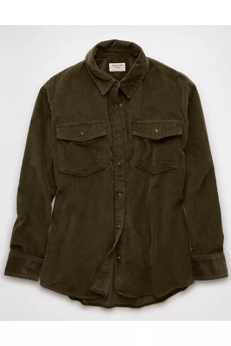 AE Oversized Corduroy Shacket Women's Product Image