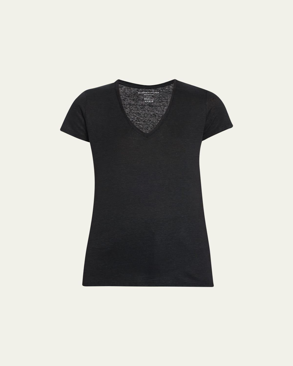 Womens Soft Touch V-Neck T-Shirt Product Image