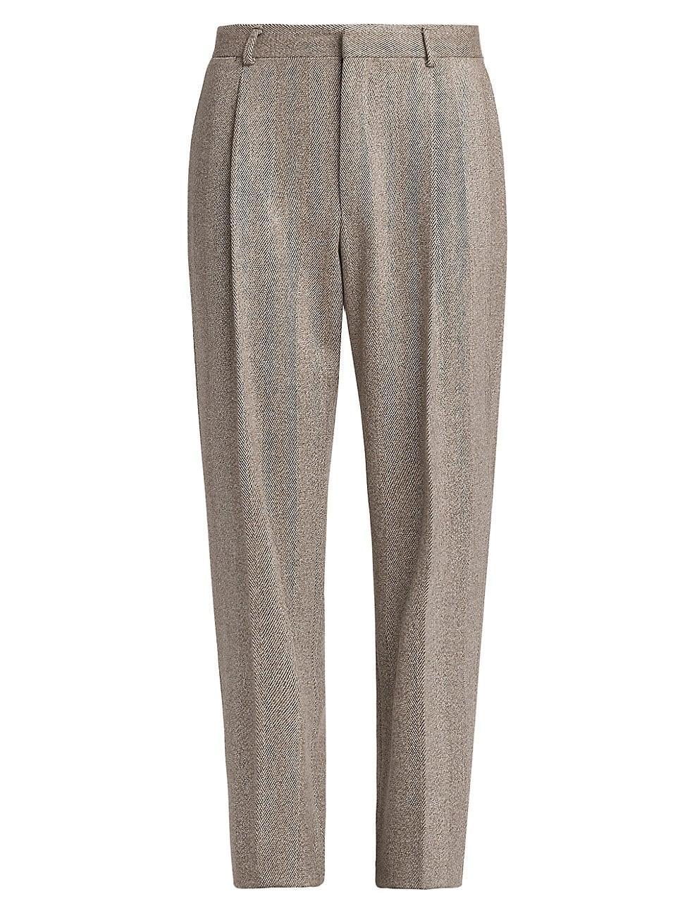 Mens Anden Pecora Nera Chevron Trousers Product Image