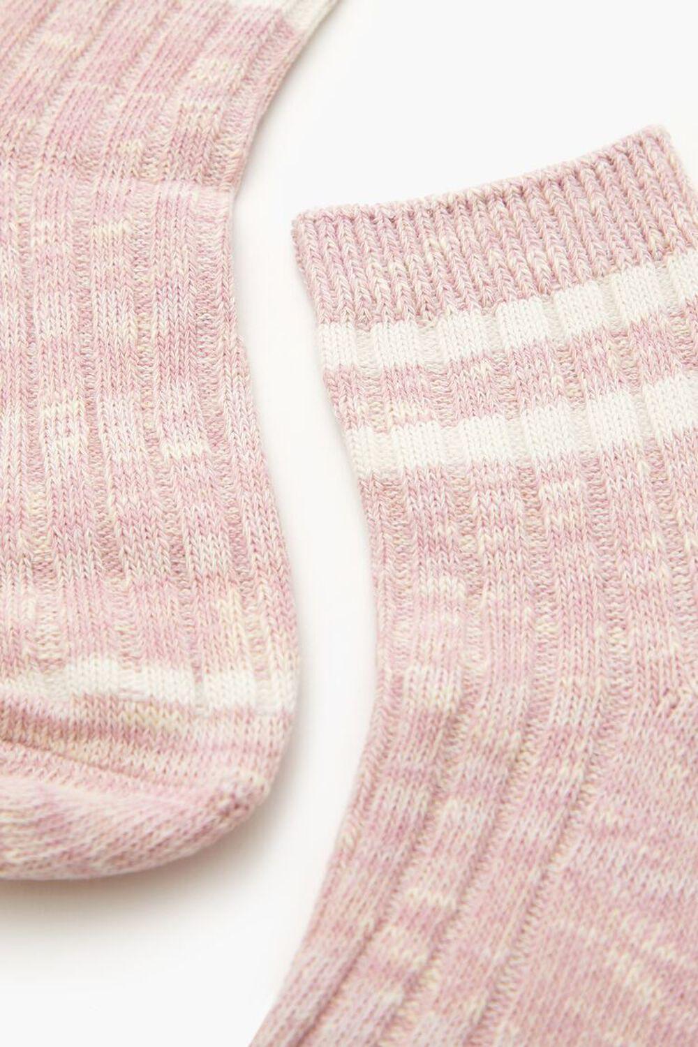 Varsity-Striped Crew Socks | Forever 21 Product Image