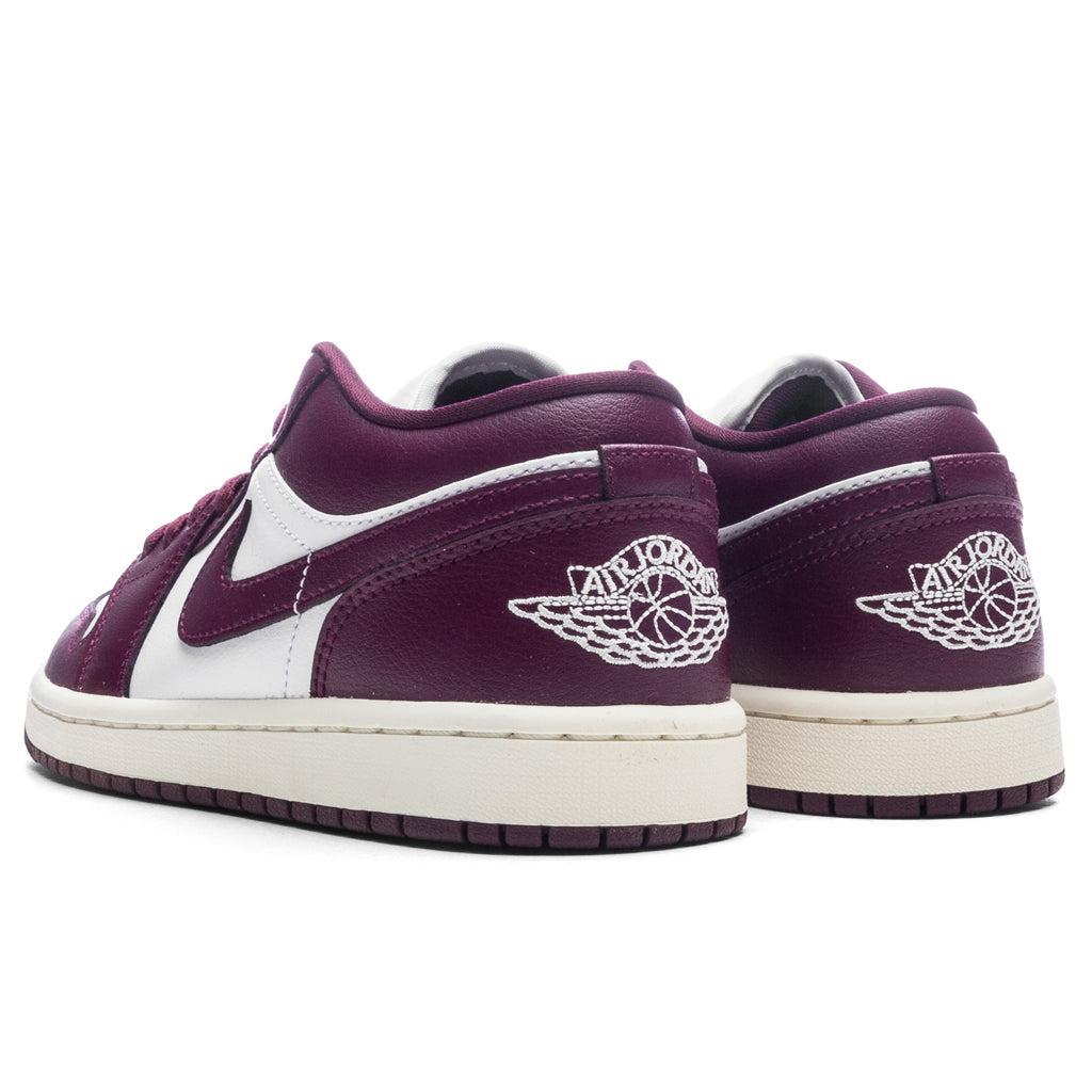 Women's Air Jordan 1 Low - White/Bordeaux/Sail Female Product Image