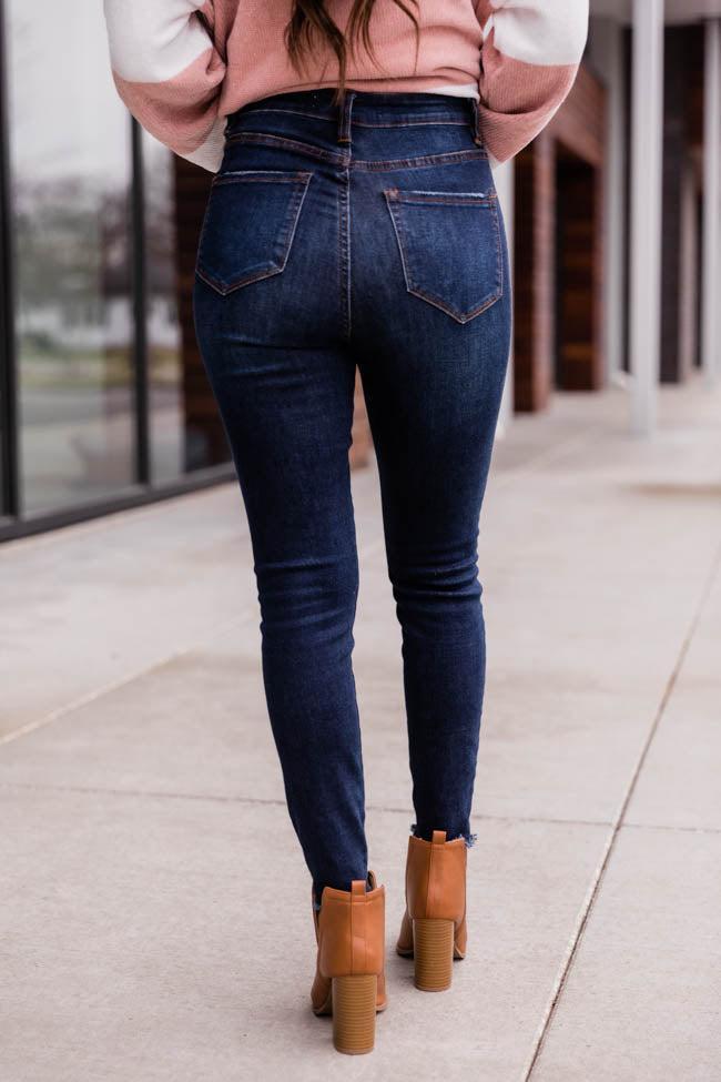 Chelsie Dark Wash Jeans FINAL SALE Product Image