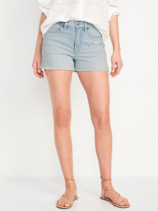 High-Waisted OG Jean Shorts -- 3-inch inseam Product Image