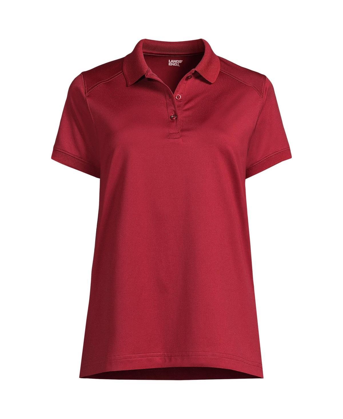 Womens Lands End Short Sleeve Rapid Dry Polo Shirt Product Image