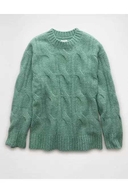 AE Whoa So Soft Cable Knit Sweater Women's Product Image