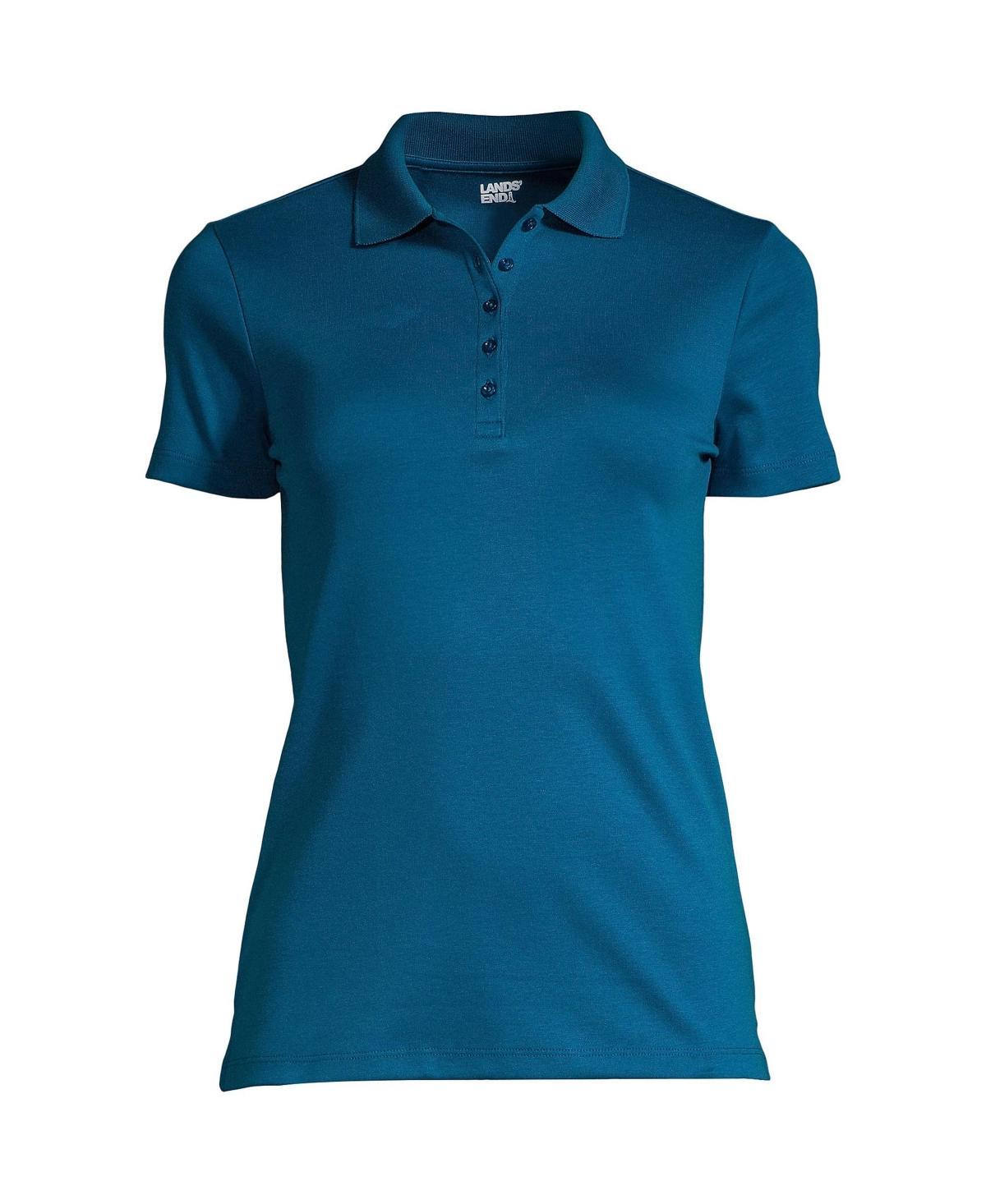 Womens Lands End Supima Cotton Polo Shirt Product Image