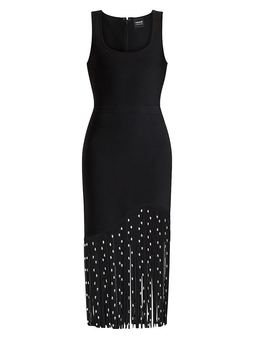 Womens Reagan Hardware Fringe Midi-Dress Product Image