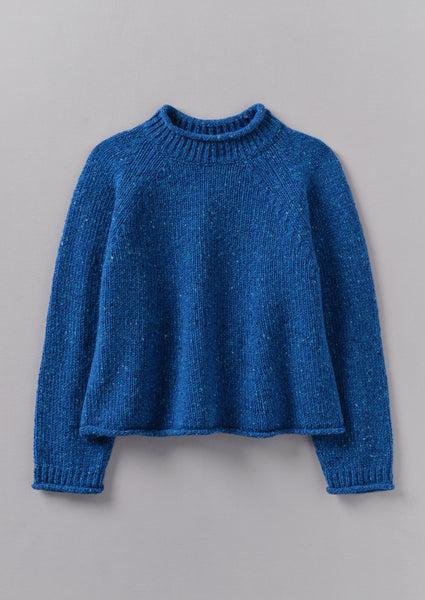 Orla Donegal Wool Sweater | Neptune Blue Product Image