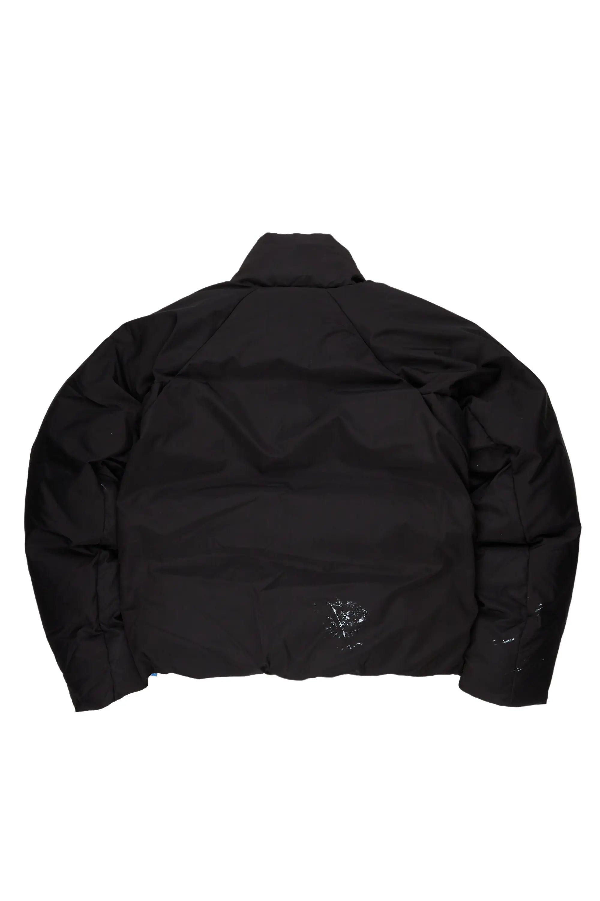 Rabbie Black/White Puffer Jacket Male Product Image