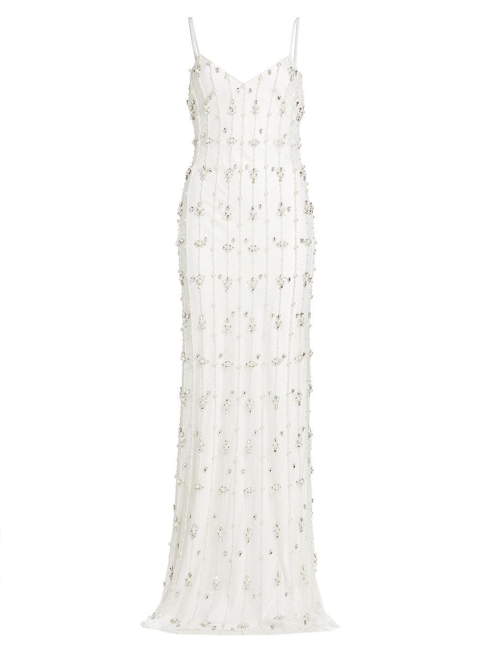 Womens Amora Beaded Sleeveless Gown Product Image