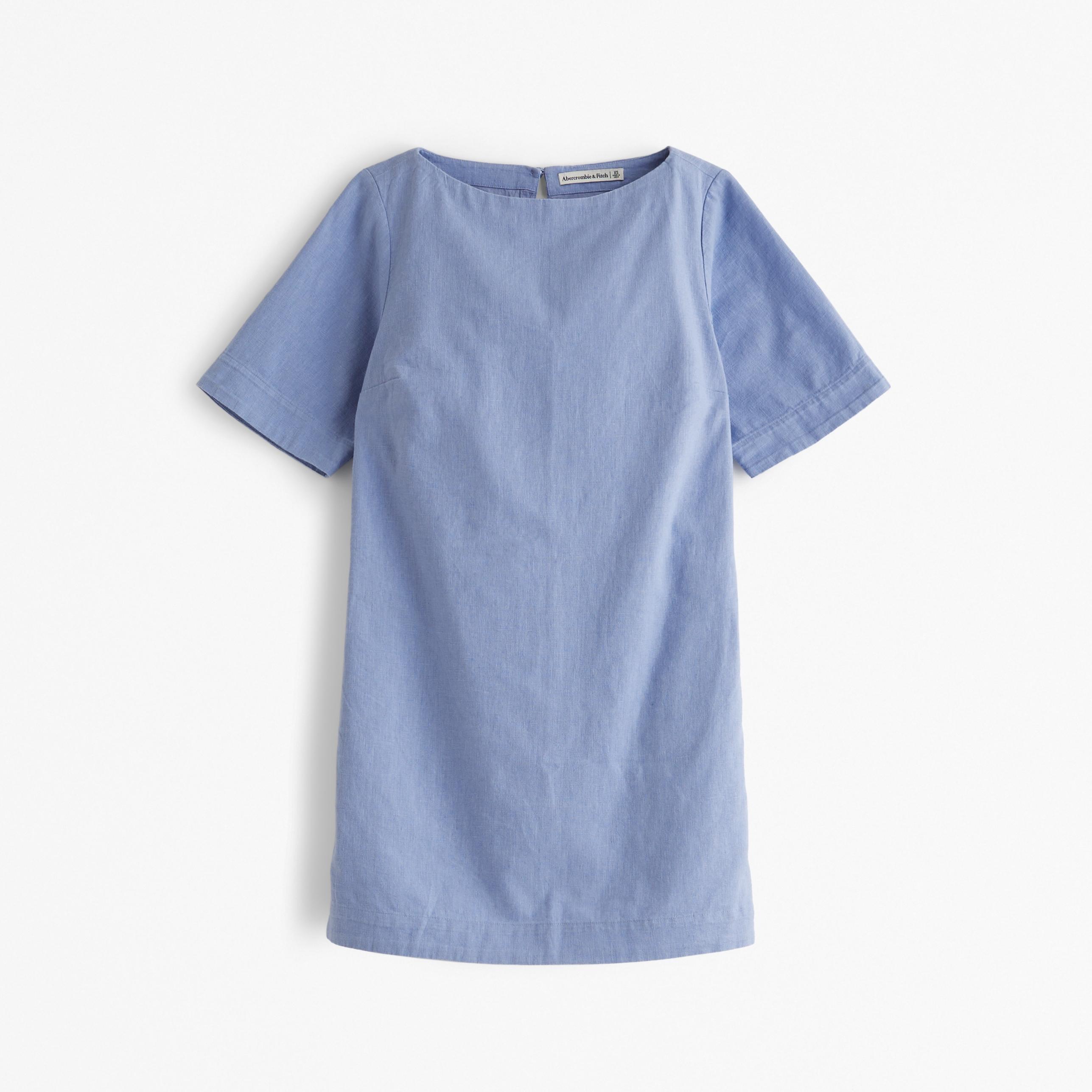 Linen-Blend T-Shirt Dress Product Image