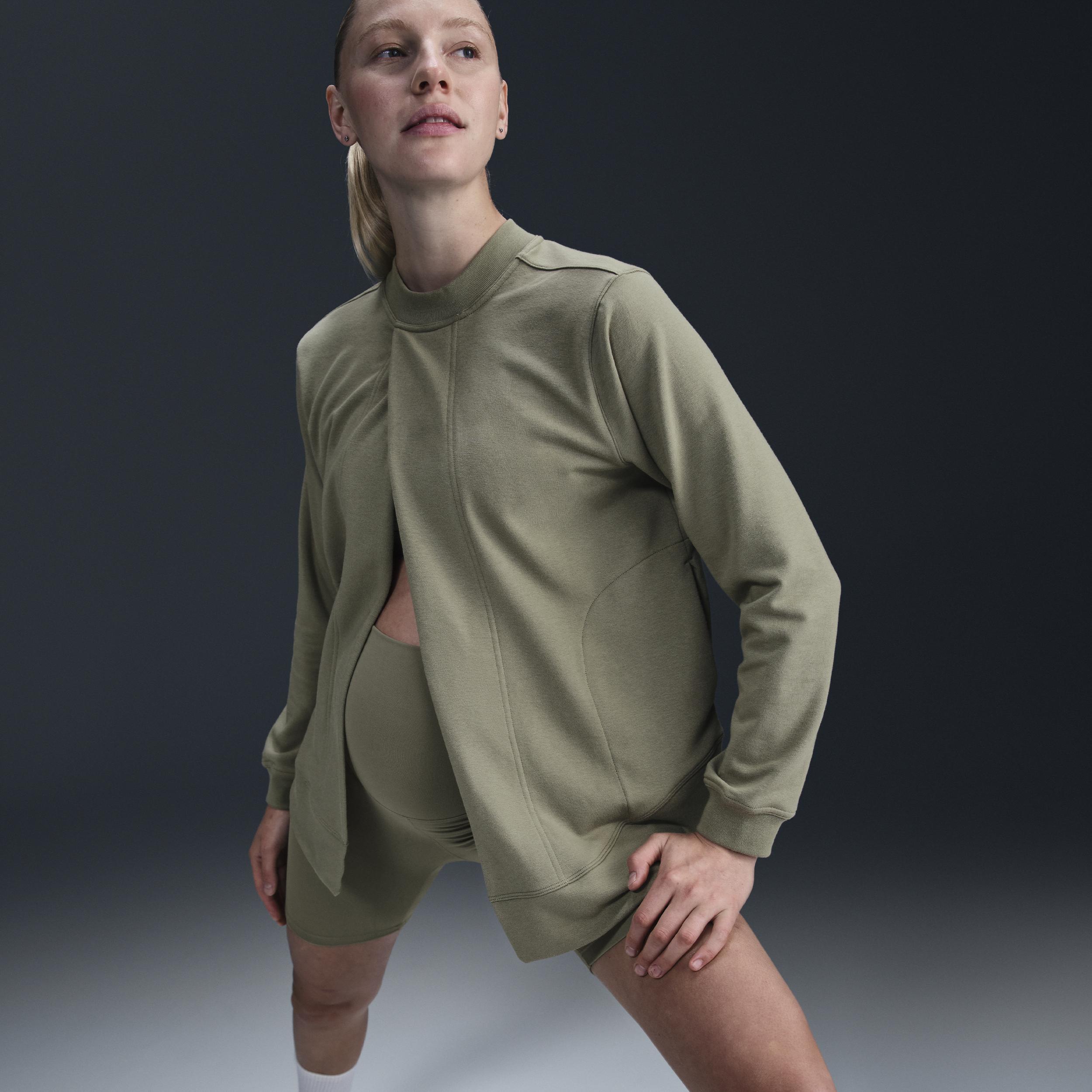 Nike (M) One Women's Reversible French Terry Pullover Top (Maternity) Product Image