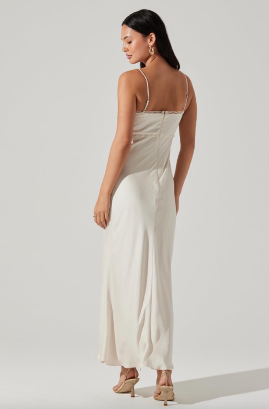 Astr The Label Florianne Satin Maxi Dress Product Image