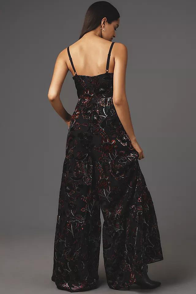 Hutch Tiered Velvet Jumpsuit Product Image