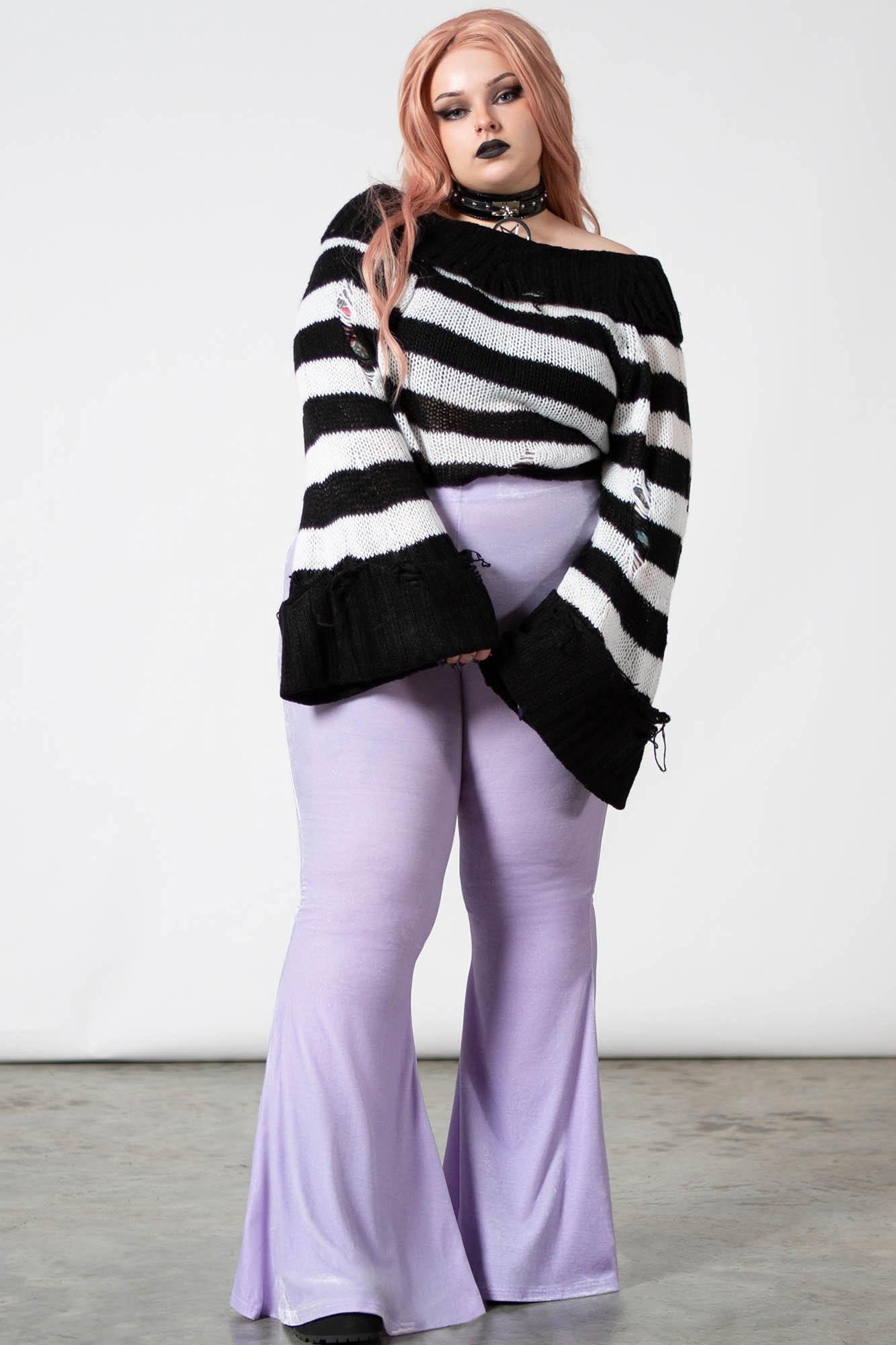 Moondance Bell Bottoms [PASTEL LILAC] [PLUS] Female Product Image