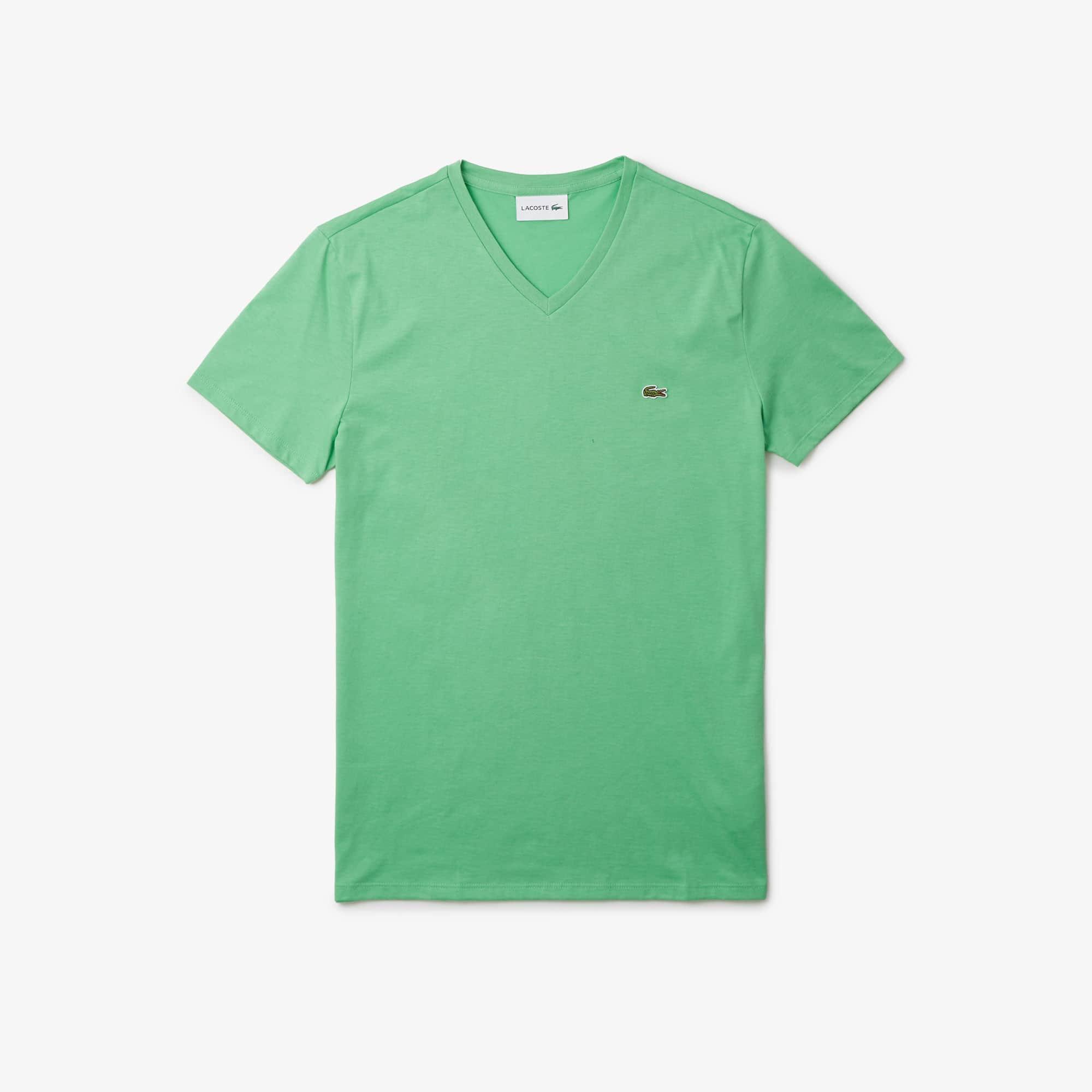 V Neck Cotton Pima T-shirt Product Image