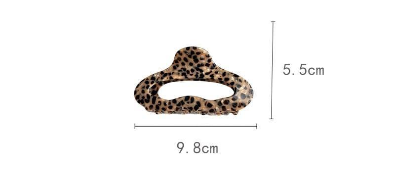 Leopard Print Acetate Hair Claw Clip Product Image