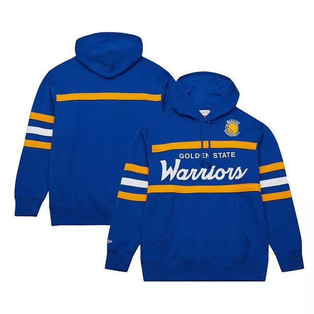 Mens Mitchell & Ness Royal Golden State Warriors Head Coach Pullover Hoodie Product Image