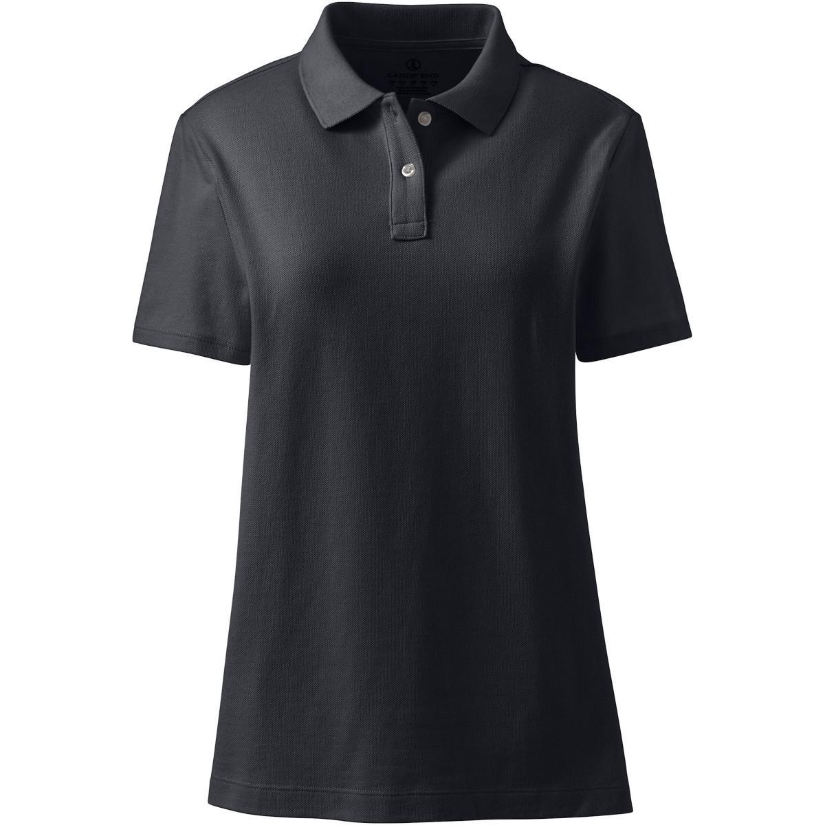 Lands End Womens School Uniform Short Sleeve Feminine Fit Mesh Polo Shirt Product Image