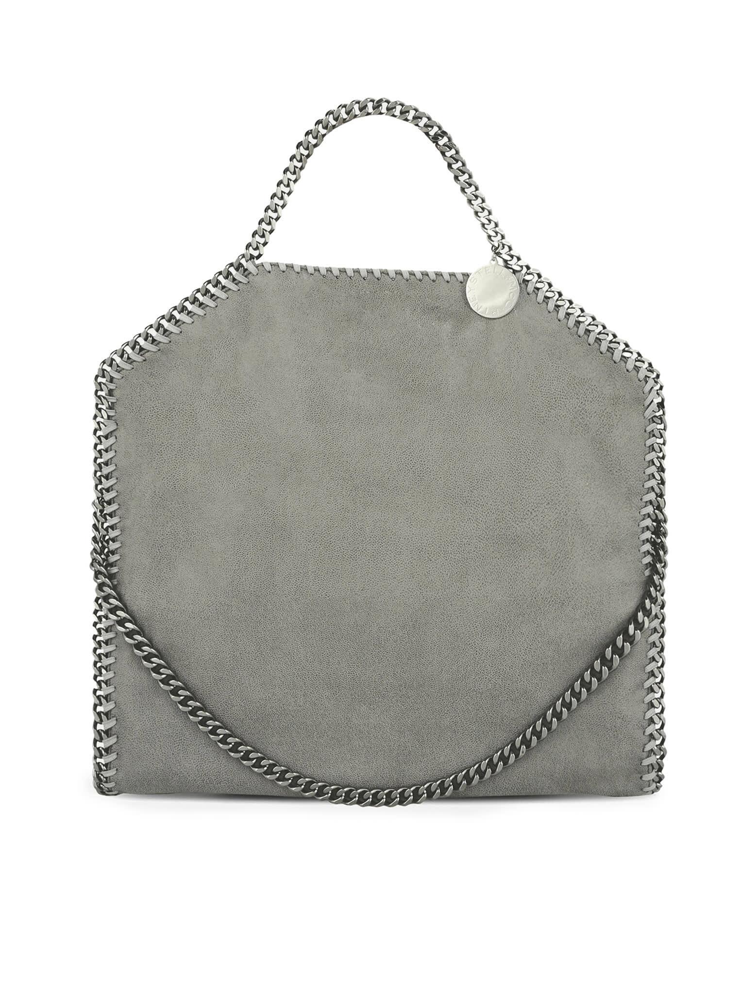 Chain Strap Tote In Grey Product Image