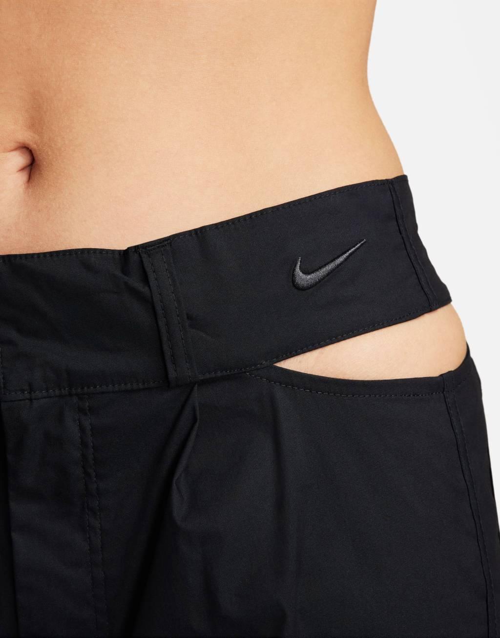 Nike MDC woven cut out pants in black Product Image