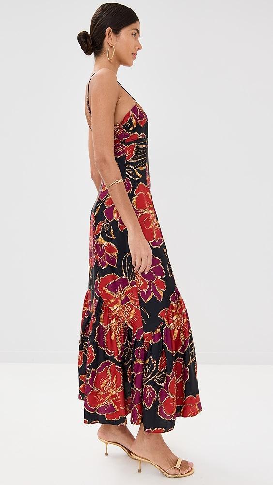 FARM Rio Shiny Chita Black Maxi Dress | Shopbop Product Image