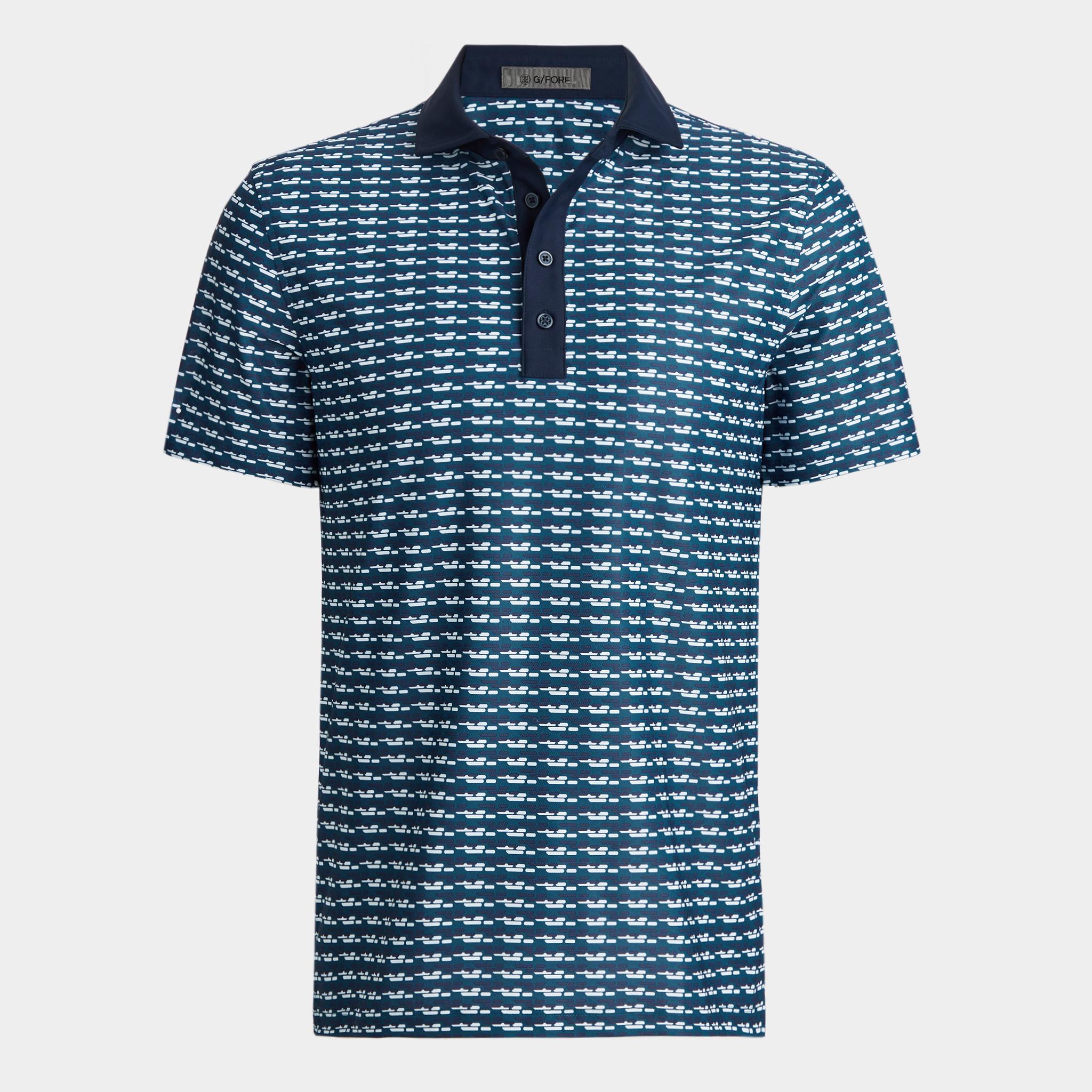 BRICK STRIPE TECH PIQUÉ POLO Product Image