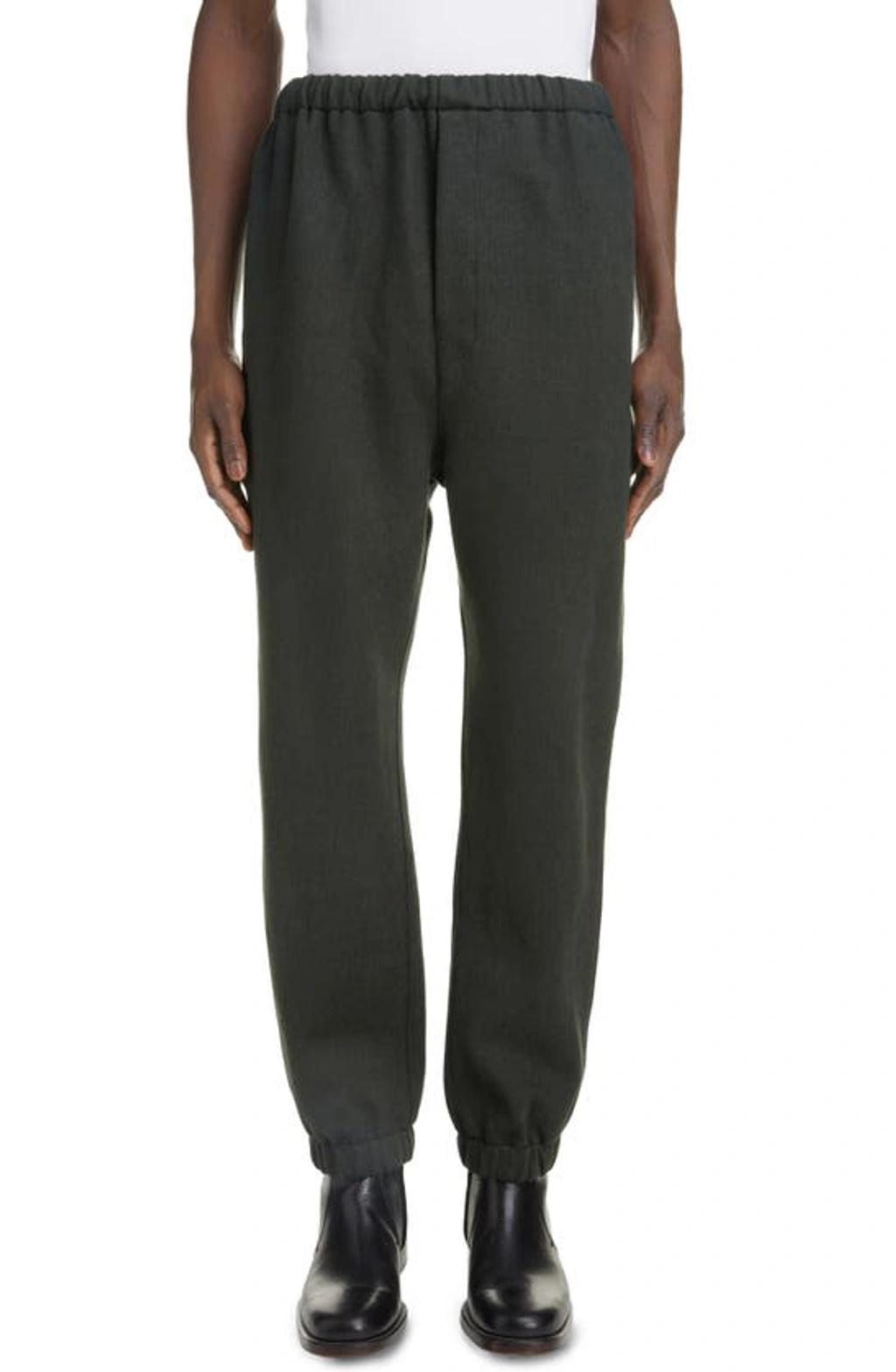 Cotton & Wool Fleece Sweatpants In Grigio Product Image