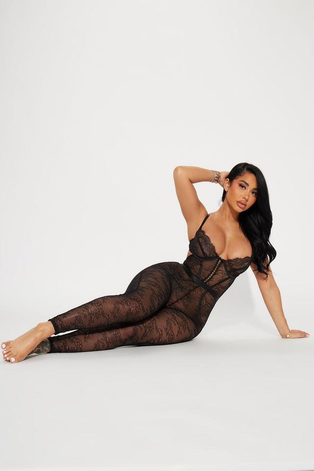 Sexy But Sweet Lace Bodystocking - Black Product Image