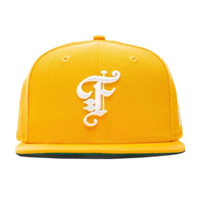 Feature x New Era Old English Fitted Hat - Gold/Off-White Male Product Image