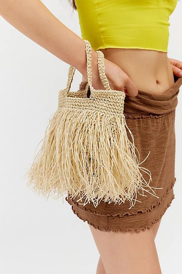 Kimchi Blue Fringe Raffia Mini Bag Womens at Urban Outfitters Product Image