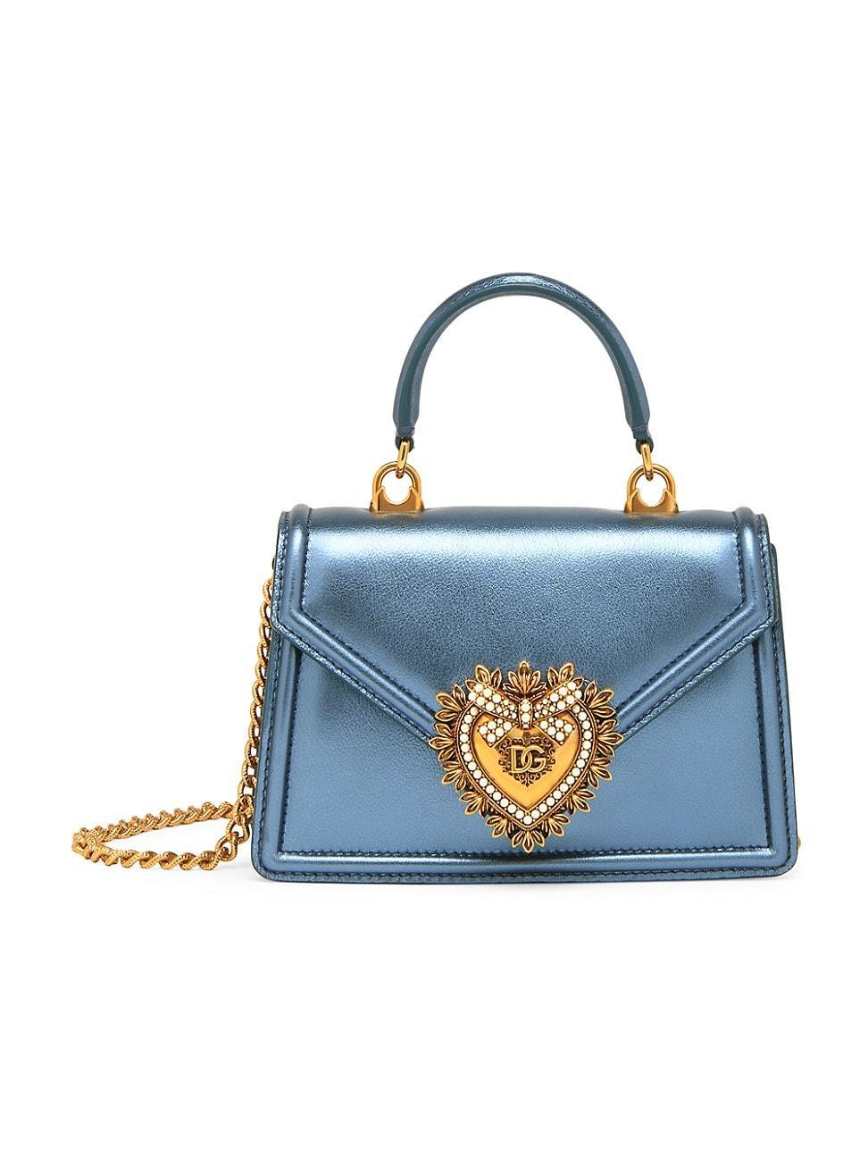 Womens Mini Devotion Leather Top Handle Bag Product Image