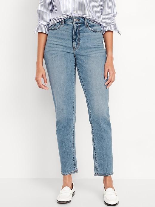 Curvy High-Waisted OG Straight Ankle Jeans Product Image