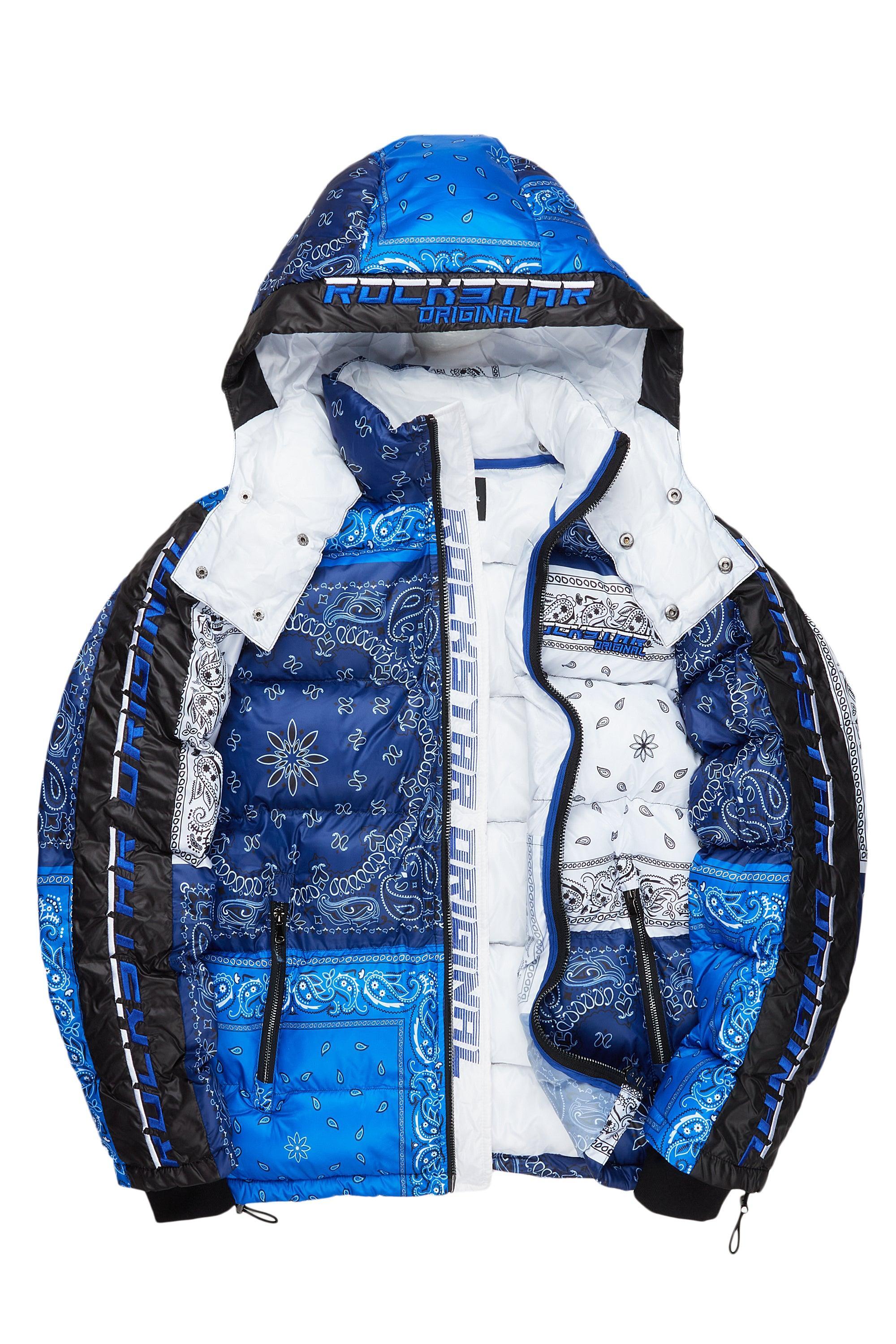 Kyro Puffer Jacket- Blue Male Product Image