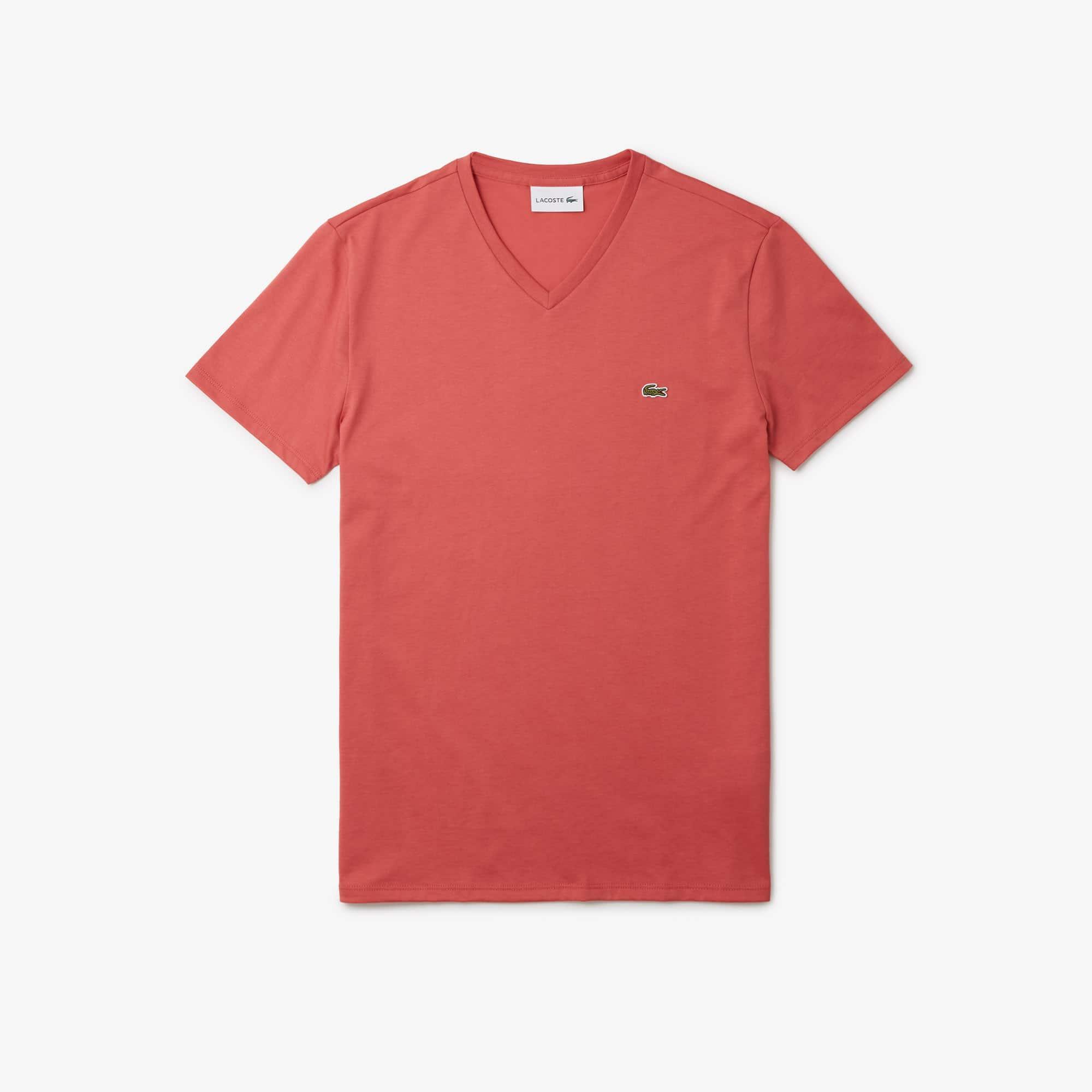 V Neck Cotton Pima T-shirt Product Image