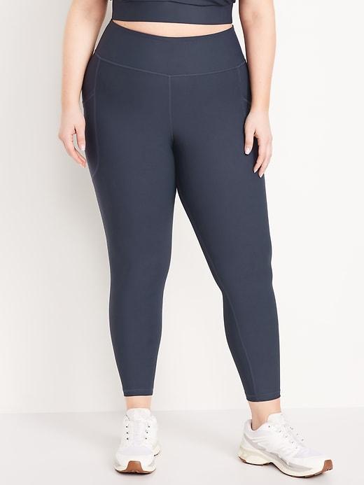 High-Waisted PowerSoft Ribbed Leggings Product Image