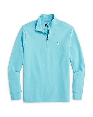 Vineyard Vines Saltwater 1/4 Zip (Granite) Men's Clothing Product Image