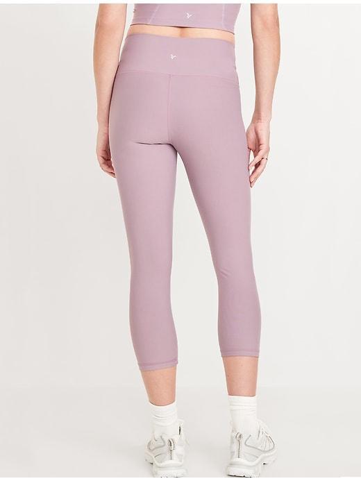 High-Waisted PowerSoft Crop Leggings Product Image