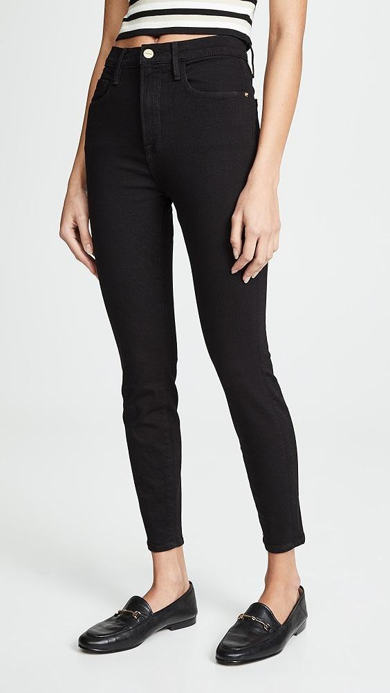 FRAME Ali High Rise Skinny Cropped Cigarette Jeans | Shopbop Product Image